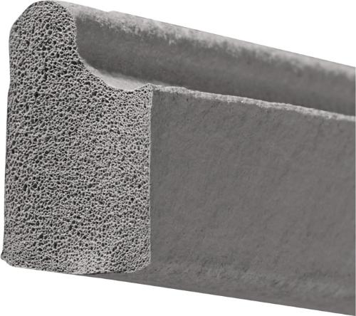 ELLEN Türanschlagdichtung 7011 DIY Länge 5 m zum Einstecken EPDM blank grau
