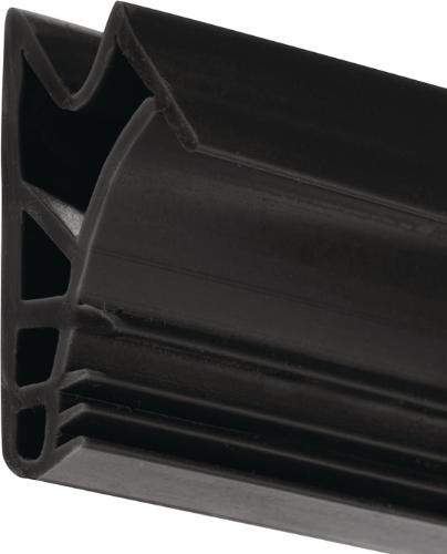 ELLEN Flügelfalzdichtung 1510 SCF DIY Länge 5 m zum Einfräsen Silikon blank schwarz