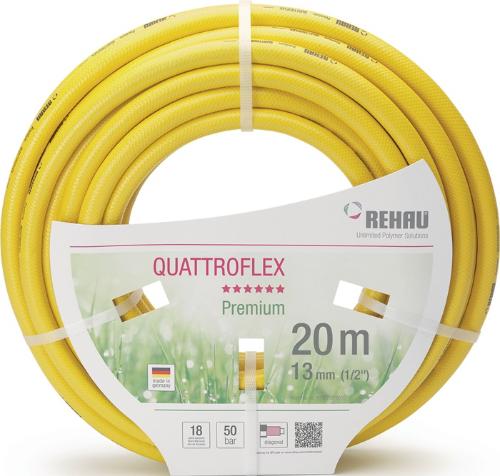REHAU Wasserschlauch Quattroflex Länge 25 m Innen-Ø 13 mm Außen-Ø 18 mm
