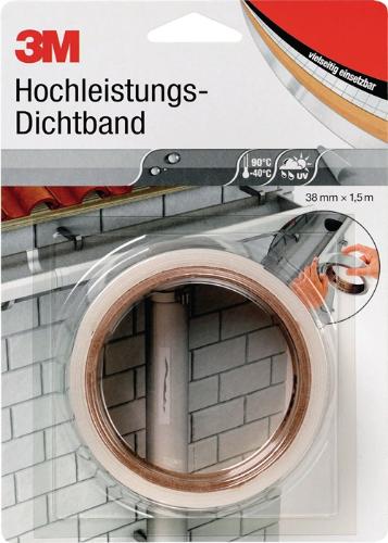 3M Hochleistungsdichtband transluzent Länge 1,5 m Breite 38 mm