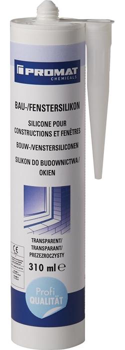 PROMAT CHEMICALS Bau-/Fenstersilikon transparent 310 ml