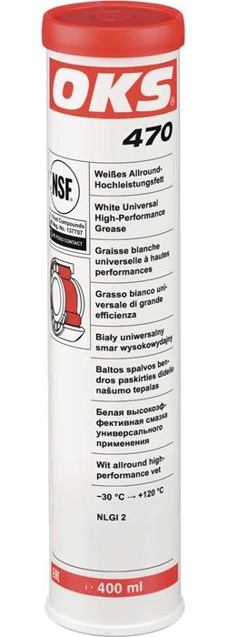 OKS Weißes Allround-Hochleistungsfett 470 weiß NSF H2 400 ml