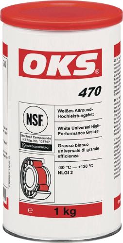 OKS Weißes Allround-Hochleistungsfett 470 weiß NSF H2 1 kg