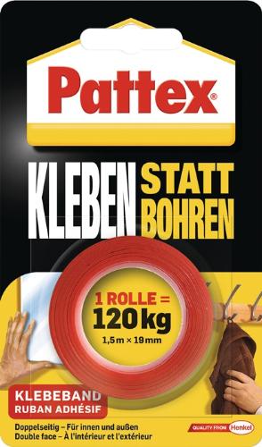 Pattex Klebeband Kleben st. Bohren