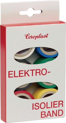 Coroplast Elektroisolierband-Set 302 6-teilig Länge je 3,3 m Breite 19 mm