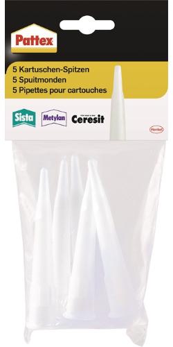 Pattex Kartuschenspitzen PFWKS Kunststoff 5 Spitzen