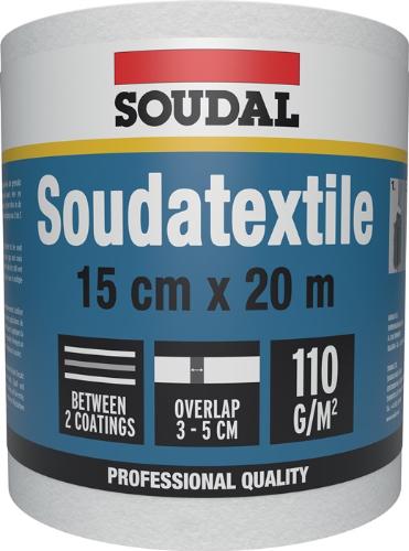 SOUDAL Vliesfolie SOUDATEXTILE weiß Länge 20 m Breite 15 cm