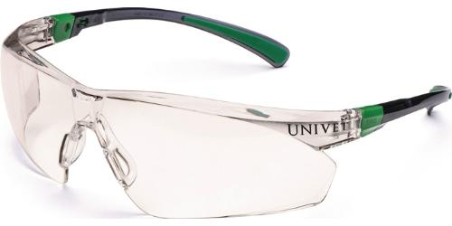 UNIVET Schutzbrille 506 UP EN 166, EN 170, EN 172 Bügel schwarz/grün, Scheibe In/out Polycarbonat