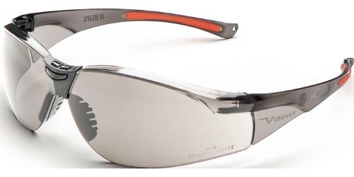 UNIVET Schutzbrille 513 EN 166, EN 170, EN 172 Bügel rauch/orange, Scheibe In/out Polycarbonat