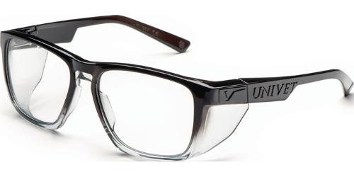 UNIVET Schutzbrille Diamond/After Dark EN 166 Scheibe klar +3 Polycarbonat