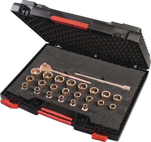 ENDRES TOOLS Knarrenkasten 25-teilig SW 10-32 mm Antrieb 1/2 ″