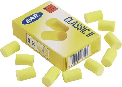 3M Gehörschutzstöpsel E-A-R™ CLASSIC™ II EN 352-2 SNR 28 dB 250 Paar / Karton, 5 Paar / Pack