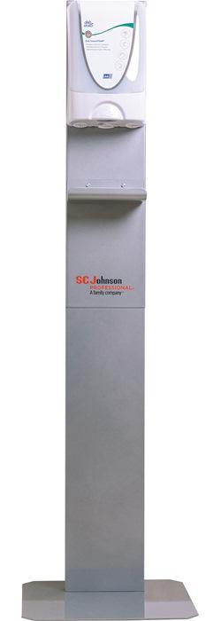 BAMA Spendersäule SCJ PRO Höhe inkl. Display 148 cm silber