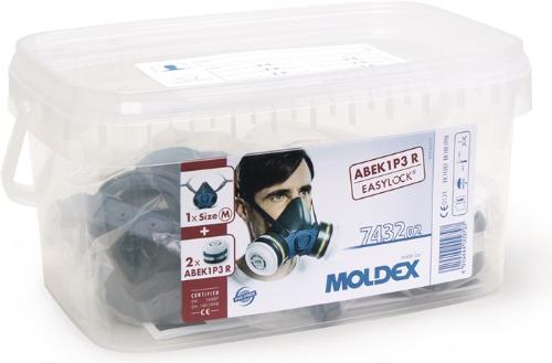 MOLDEX Atemschutzbox 743202 1x700201,2xA1B1E1K1P3 Filter 943001