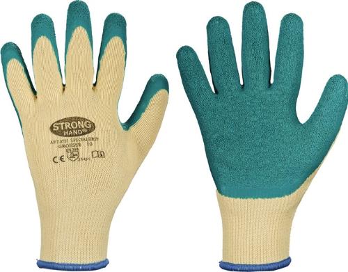 STRONGHAND Handschuhe Specialgrip Größe 9 gelb/grün EN 388 PSA-Kategorie II