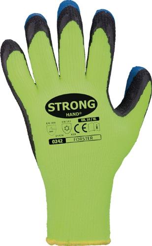 STRONGHAND Kälteschutzhandschuhe Forster Größe 11 neon-gelb/blau EN 388, EN 511 PSA-Kategorie II