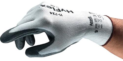 Ansell Schnittschutzhandschuhe HyFlex® 11-724 Größe 10 weiß/grau EN 388 PSA-Kategorie II