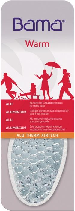 BAMA Einlegesohle AluTherm-Airtech Größe 45 grau Alu-Kälteschutz