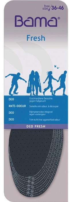 BAMA Einlegesohle Deo Fresh Größe Universalgröße schwarz zum Ausschneiden