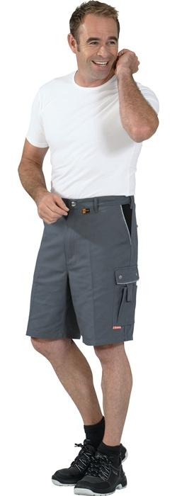 PLANAM Shorts Canvas 320 Größe XL grau/schwarz