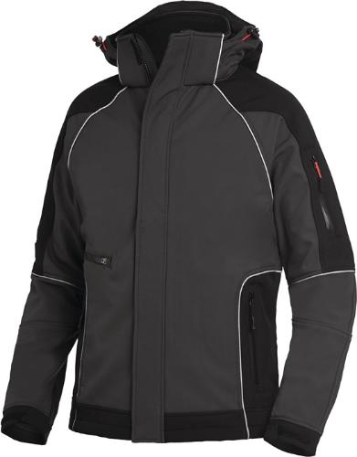 FHB Softshelljacke WALTER Größe M anthrazit/schwarz