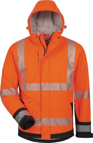elysee Winter-Warnschutz-Softshelljacke Lukas Größe XXL orange/schwarz
