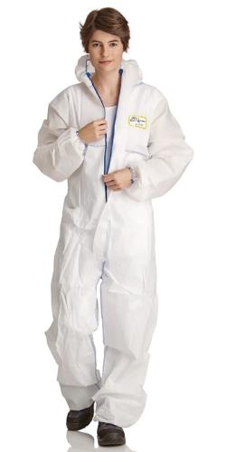 DS SafetyWear Einwegoverall SMS ProSafe®LIGHT Größe XXL weiß PSA-Kategorie III