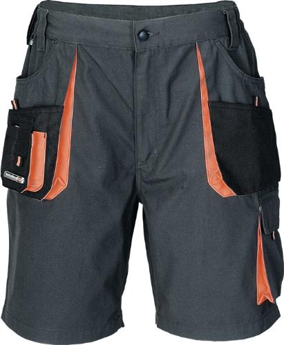 TERRATREND Herrenshorts Größe 50 dunkelgrau/schwarz/orange