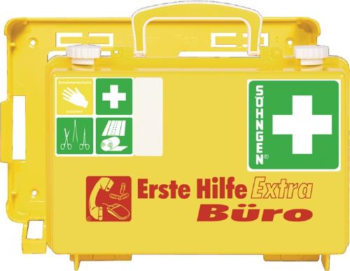 SÖHNGEN Erste Hilfe Koffer Extra Büro B260xH170xT110ca.mm leuchtgelb