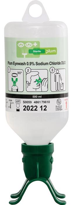 plum Augenspülflasche DUO 0,5 l 3 Jahre (ungeöffnete Flasche) DIN EN15154-4