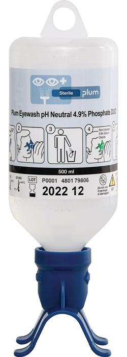 plum Augenspülflasche DUO pH Neutral 0,5 l DIN EN15154-4