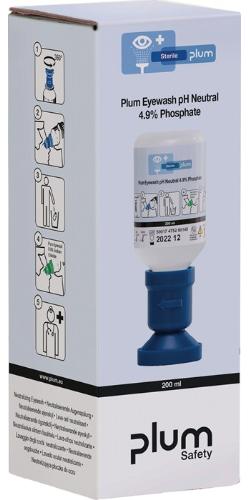 plum Augenspülflasche pH Neutral 200 ml 3 Jahre (ungeöffnete Flasche) DIN EN15154-4