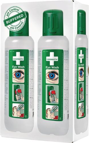CEDERROTH Augenspülflasche 2 x 0,5 l DIN EN15154-4