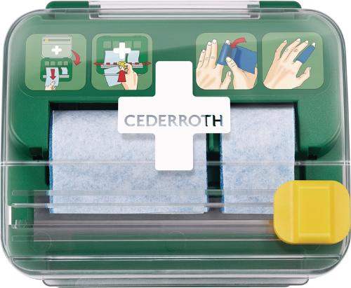 CEDERROTH Pflasterspender Soft Foam Spender 2-in-1 B142xH123xT138ca. mm grün,transparent