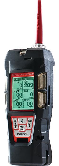 RIKEN KEIKI Gaswarnmessgerät GX 6000 6-Gas Messgerät Messbereich ppm / ppb