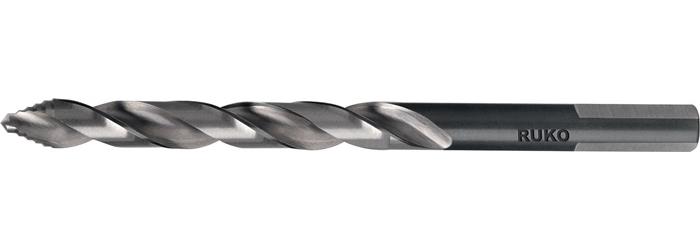 RUKO Spiralbohrer ULTIMATECUT FS DIN 338 Typ N Nenn-Ø 13 mm HSS blank/brüniert 3-Flächenschaft 151 mm 5xD rechtsschneidend