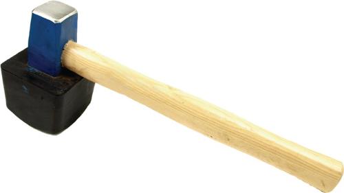 HAROMAC Plattenlegerhammer 1500 g eckig (anvulkanisiert)