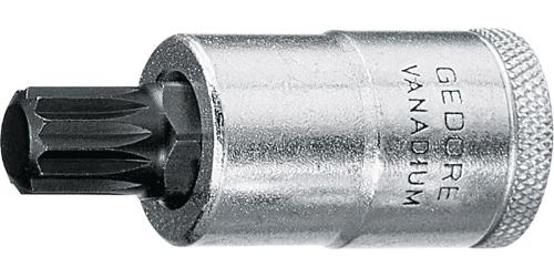 GEDORE Steckschlüsseleinsatz INX 19 1/2 ″ Innen-Vielzahn M14 Länge 57 mm