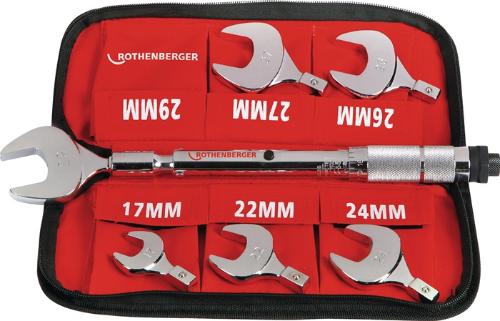 ROTHENBERGER Drehmoment-Gabelschlüssel-Set Schlüsselweite 17-22-24-26-27-29 mm