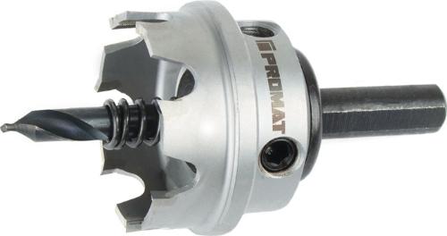 PROMAT Lochsäge Sägen-Ø 52 mm Schnitttiefe 4 mm HM-bestückt mit Bohrer und Feder