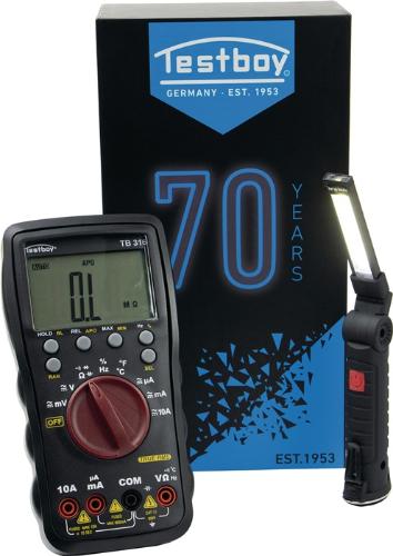 Testboy Multimeter TB 316 BLACK EDITION 600 mV - 600 V AC, 600 mV - 600 V DC TRUE RMS