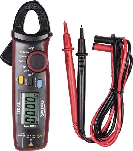 Testboy Zangenamperemeter TV 222 bis 100 A AC/DCbis 600 V AC/DC CAT III 300 V CAT II 600 V