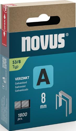 NOVUS Feindrahtklammer A Typ 53 Klammerbreite 11,3 mm 8 mm 0,75 mm