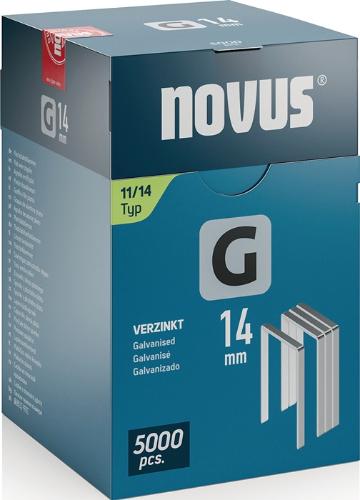 NOVUS Flachdrahtklammer G Typ 11 B10,6xL14mm Drahtbreite 1,25 mm