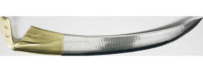 ESW Reichsformsense Länge 650 mm handgeschmiedet geschliffen, poliert