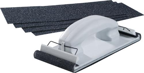 Quality Brand Handschleiferset Länge 210 mm Breite 105 mm 5 teilig Körnung 100 Kunststoff