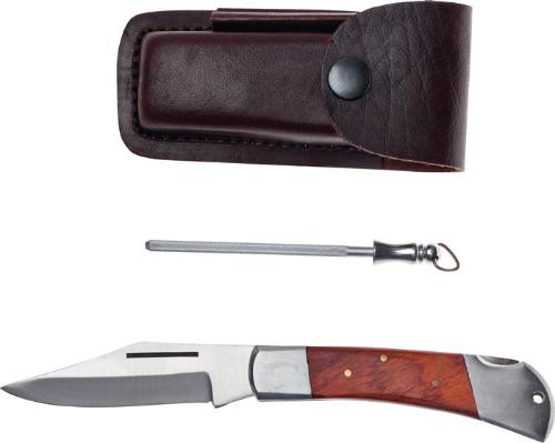 WÜSTHOF Industrietaschenmesser Gesamtlänge 190 mm Klingenlänge 85 mm Holzgriff