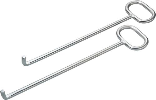 HÄRKE Kanaldeckelheber Länge 600 mm mit L-Haken verzinkt