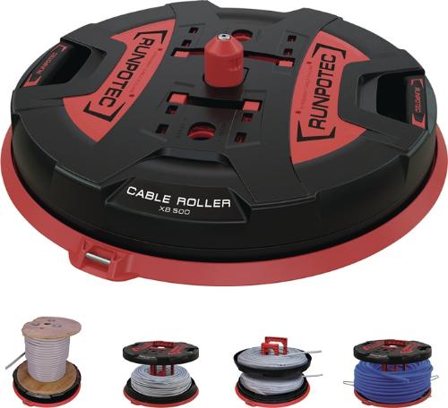 Runpotec Kabelabroller XB 500 Ø 500 mm Tragfähigkeit 800 kg