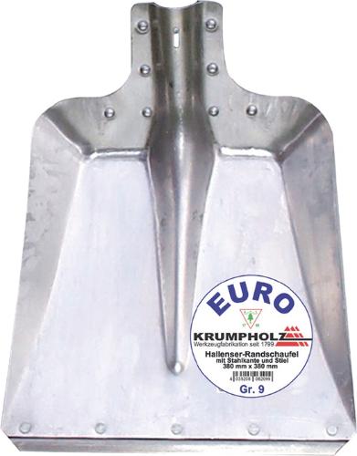 KRUMPHOLZ Hallenser Randschaufel FAVORIT Größe 7 340 x 325 mm Aluminiumblech